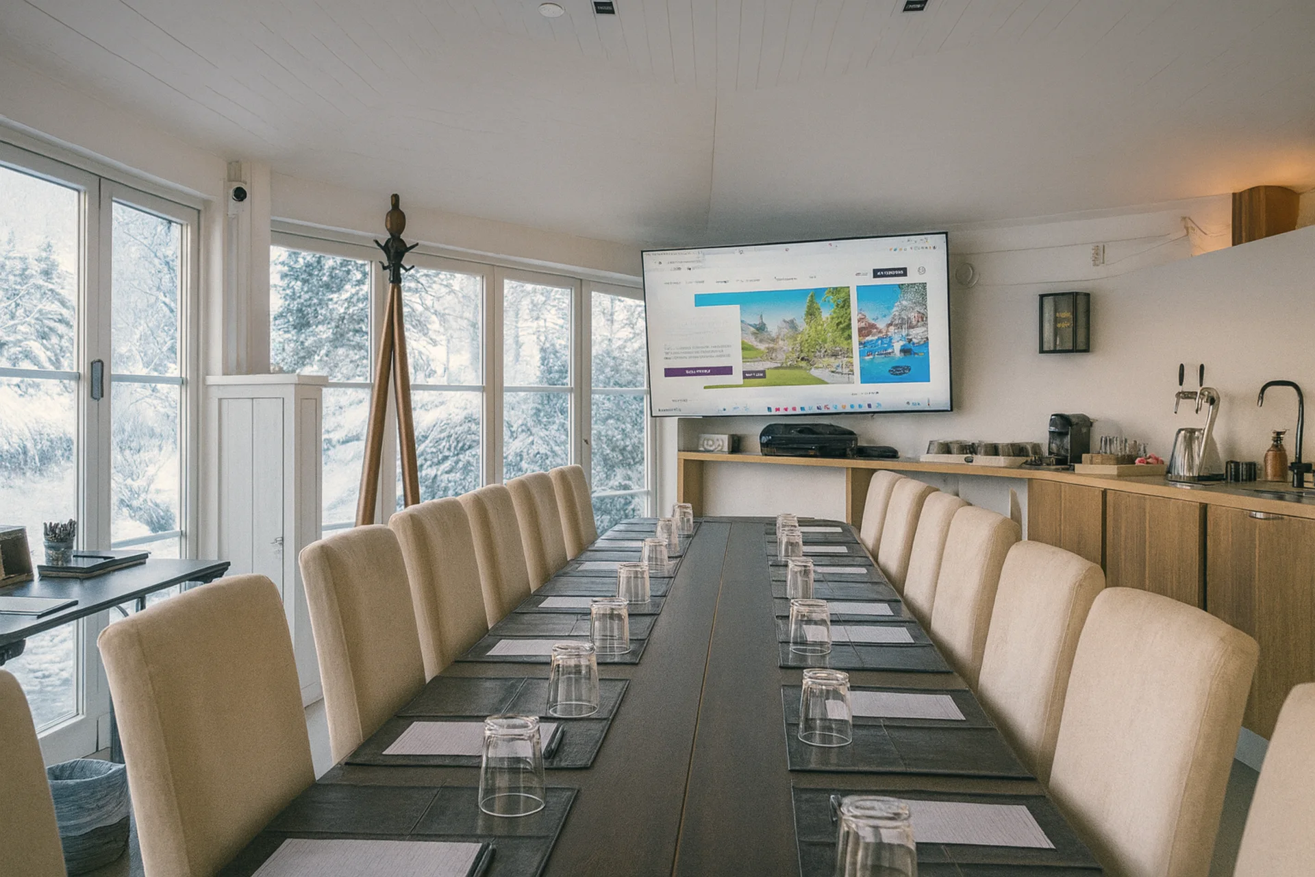 Villa Sandudden – strandrummet vinter