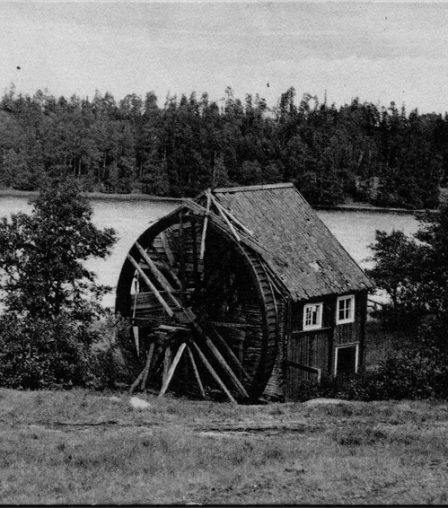 Gammalt vykort från Nykvarn på Ingarö